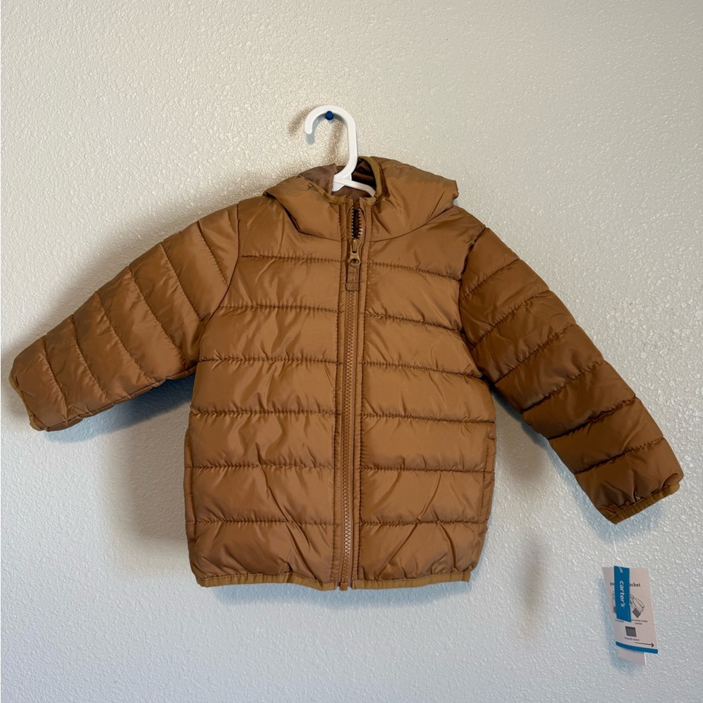 Carter's Toddler Puffer Jacket in Brown